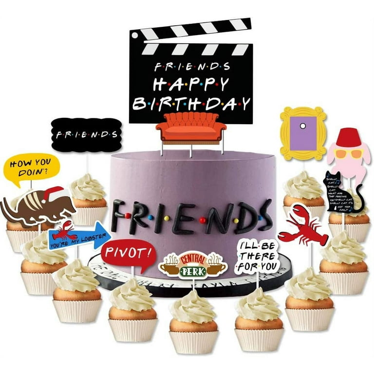 Friends Theme Cake Topper Friends Birthday Cake Decorations for ...
