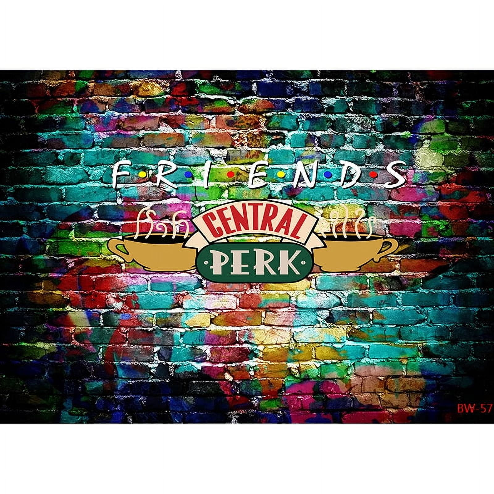 Friends Theme Photography Backdrops Pub 80s 90s Birthday Party ...