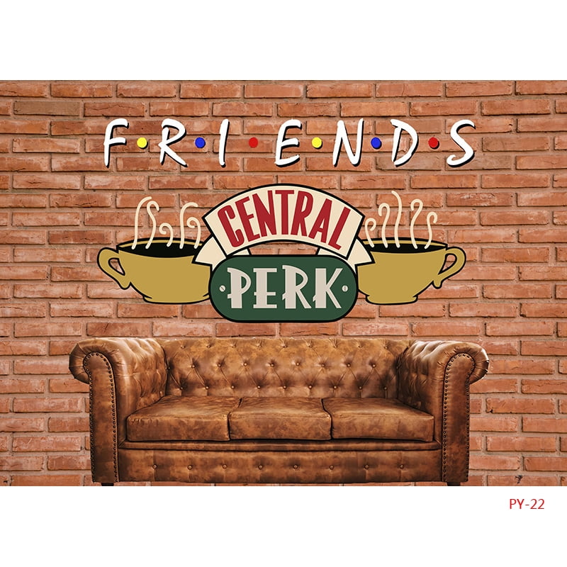 Friends Theme Photography Backdrops Pub 80s 90s Birthday Party ...