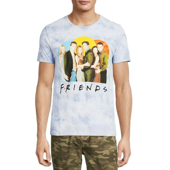 Friends Tie Dye Men's & Big Men's Cast Shot Short Sleeve Graphic T-Shirt