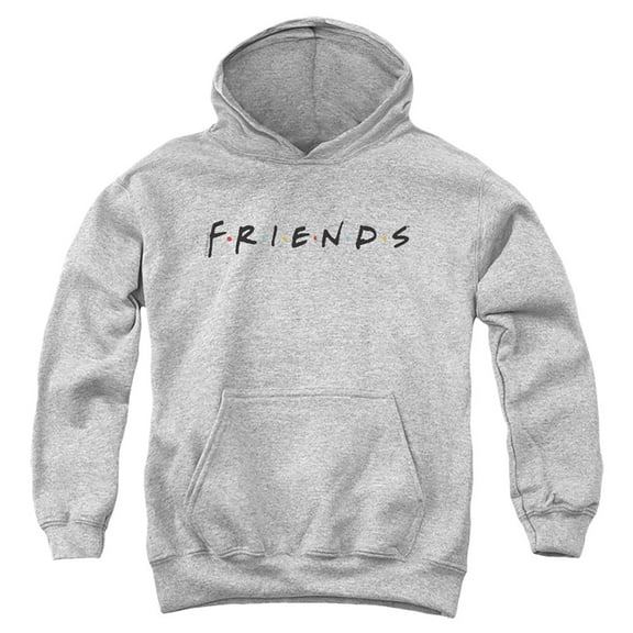 Friends Titles Kids Pull-Over Hoodie (X-Large) for Youth Boys and Girls, Athletic Heather