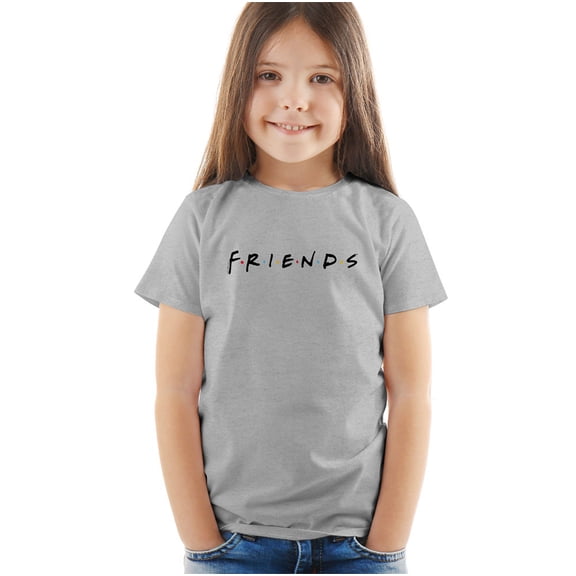 Friends Titles Kids T Shirt (2) for Youth Toddler Boys and Girls, Athletic Heather