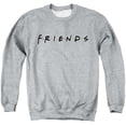 thumbnail image 1 of Friends Titles Unisex Adult Crewneck Sweatshirt,Athletic Heather, X-Large, 1 of 1