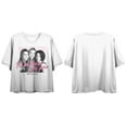 thumbnail image 1 of Friends Tv Series I'll Be There For You Women's White Boyfriend Crop Tee-Medium, 1 of 3