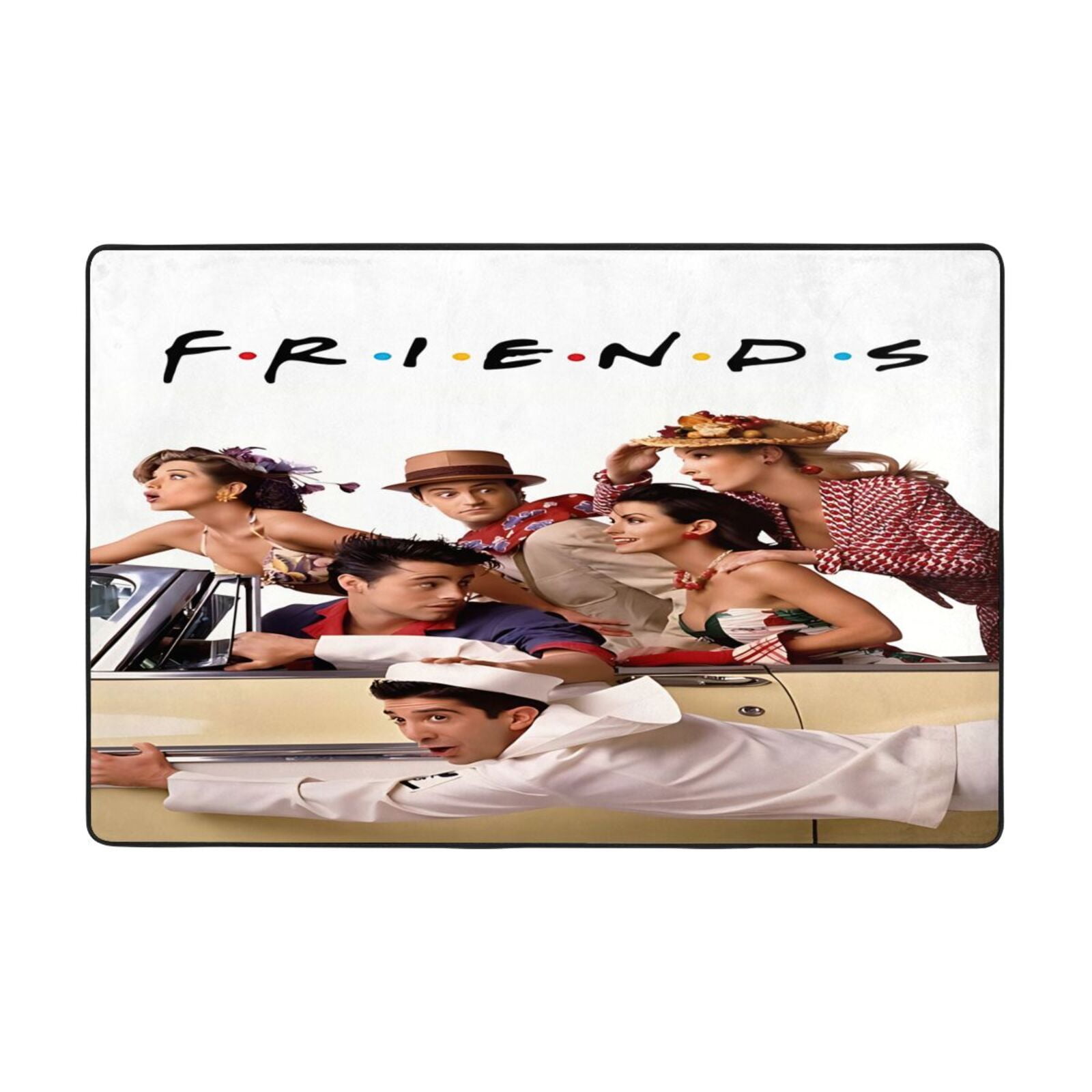 Friends Tv Show Area Rug Cartoon Rugs Non-Slip Soft Carpet Soft Floor ...