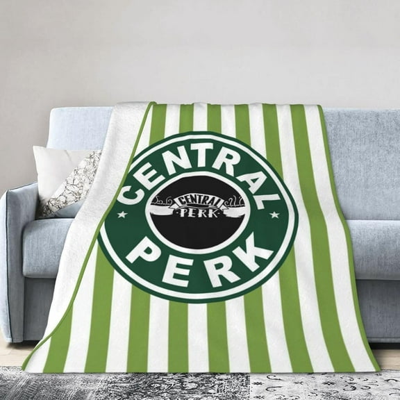 Friends Tv Show Central Perk Fleece Blanket, Very Soft Microfiber Flannel Blanket for Couch Warm and Cozy for All Seasons