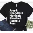 thumbnail image 1 of Friends Tv Show Friends Cast Name, Friends Name List, Friends Names T-Shirt Unisex S-5XL Hot Trending Shirt, Vintage Birthday Gift, 1 of 3