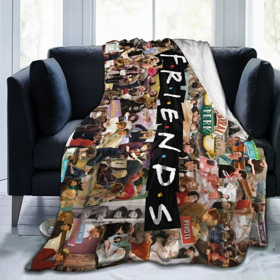 Friends Tv Show Throw Blanket 50"X40" Soft Flannel Lightweight Plush Air Conditioner Quilt Suitable For Sofa,Living Room,Bedroom,Double Bed