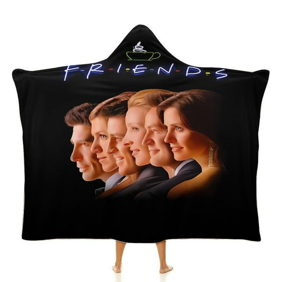 Friends Tv Show Wearable Blanket Hoodie Throw Blanket Robe Cloak Blanket 40"x50"