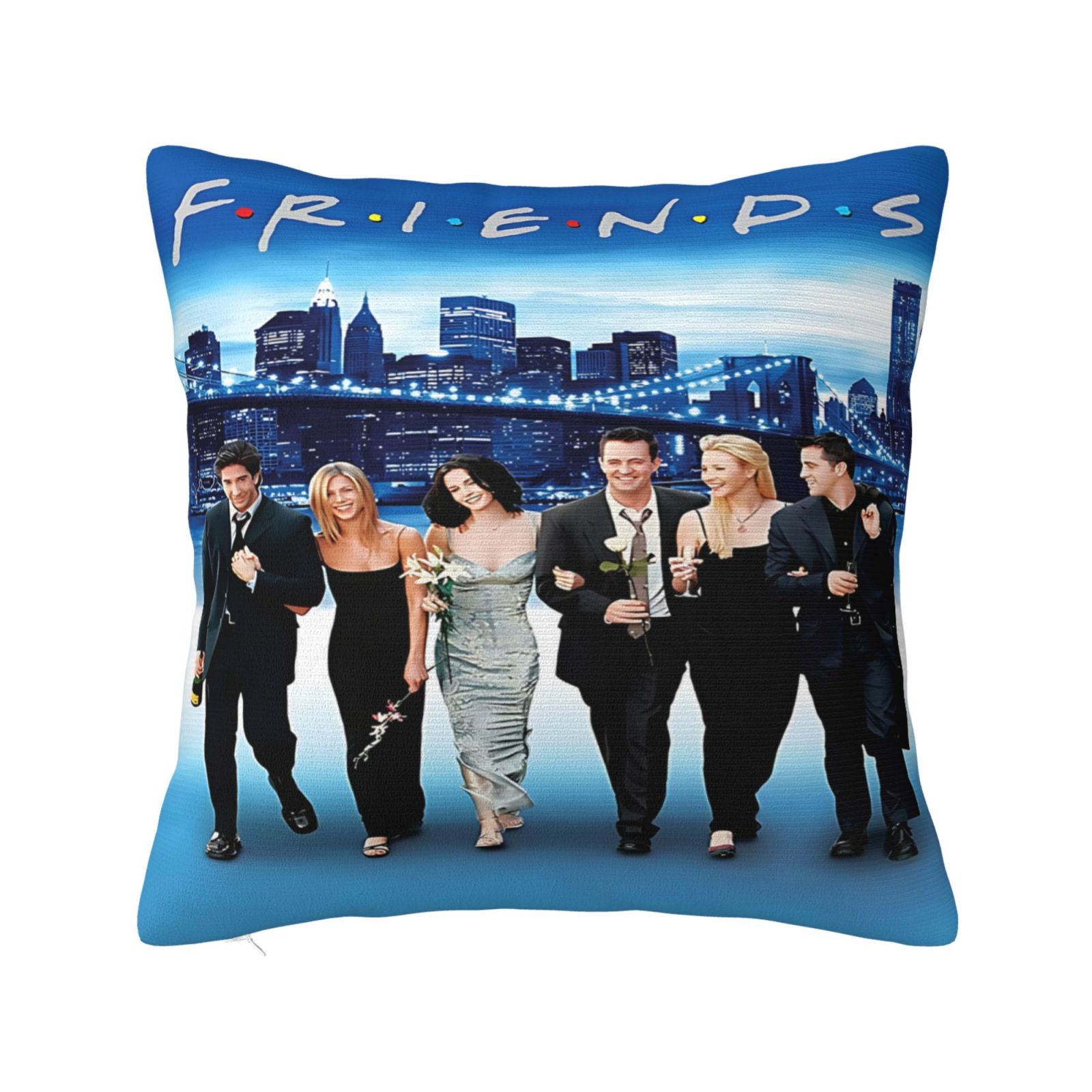 Friends Tv Shows Throw Pillow Covers For Couch Sofa Cute Lovers Pillow