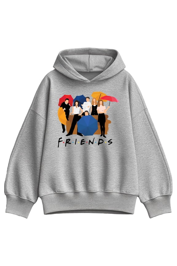 - Umbrellas With Black Logo - Women's Oversized Fleece Hoodie Sweatshirt