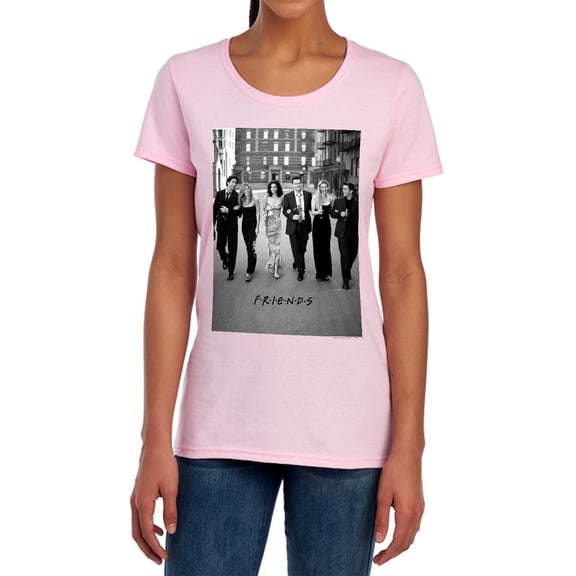 Friends Walk The Streets Women's T Shirt, Pink, Small