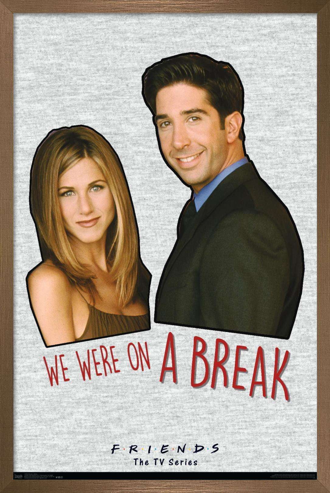Friends - We were on a break! Wall Poster, 14.725" x 22.375", Framed