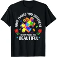 thumbnail image 1 of Friends What Makes You Different Beautiful Puzzle Graphic Gift Top Unisex T-Shirt, 1 of 2