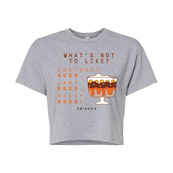 Friends - Whats Not To Like Parfait - Juniors Cropped Cotton Blend T-Shirt