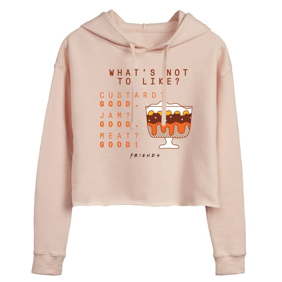Friends - Whats Not To Like Parfait - Juniors Cropped Pullover Hoodie