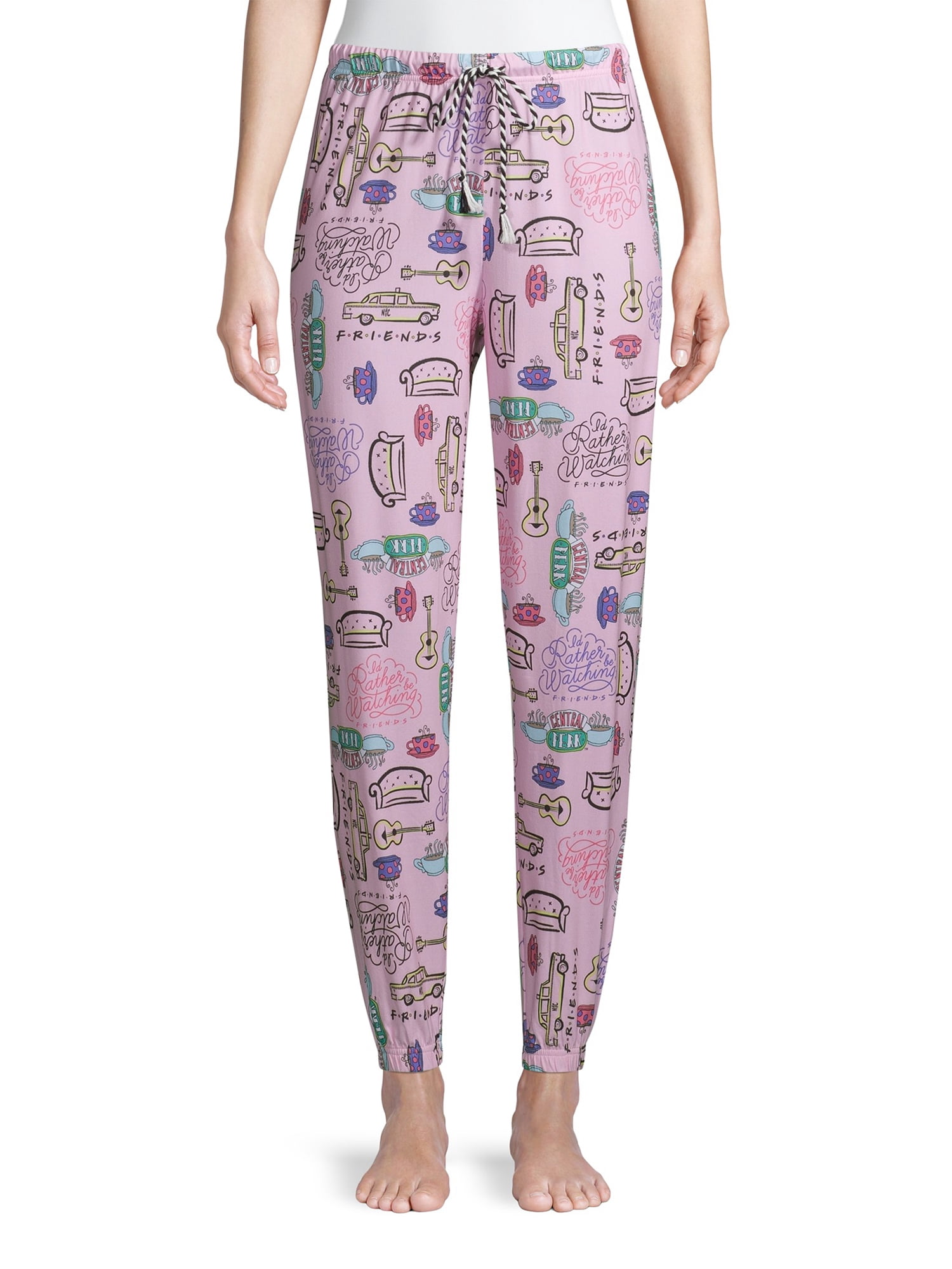 Friends Women's and Women's Plus Pajama Joggers
