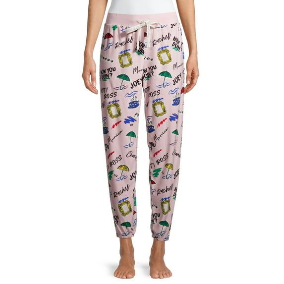 Friends Women's and Women's Plus Plush Pajama Joggers