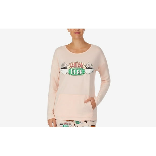 Friends Womens Central Perk Pajama Top Only 1 Piece Small Pink Multi