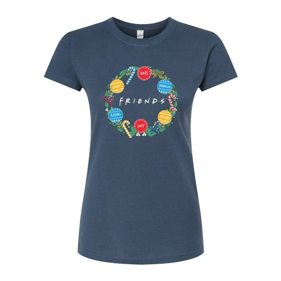 Friends - Wreath - Juniors Fitted Graphic T-Shirt