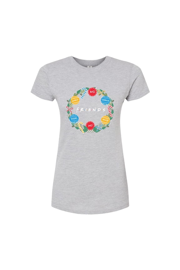 - Wreath - Juniors Fitted Graphic T-Shirt