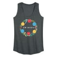 thumbnail image 1 of Friends - Wreath - Women's Racerback Tank Top, 1 of 4