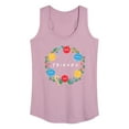 thumbnail image 1 of Friends - Wreath - Women's Racerback Tank Top, 1 of 4