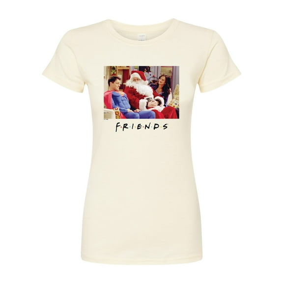 Friends - Xmas Costumes - Juniors Fitted Short Sleeve Graphic T-Shirt