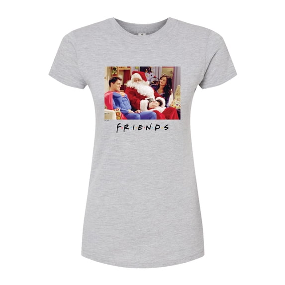 Friends - Xmas Costumes - Juniors Fitted Short Sleeve Graphic T-Shirt
