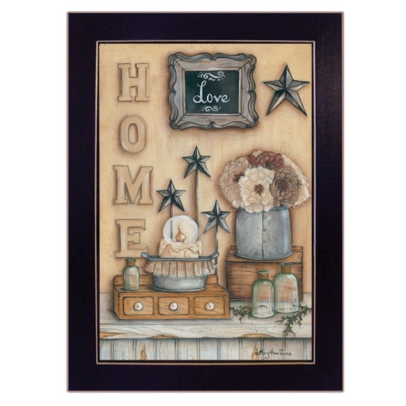 TrendyDecor4U Friends By By Mary Ann June Framed Print MARY468-712