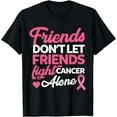 thumbnail image 1 of Friends dont let friends fight alone breast cancer gift T-Shirt, 1 of 4