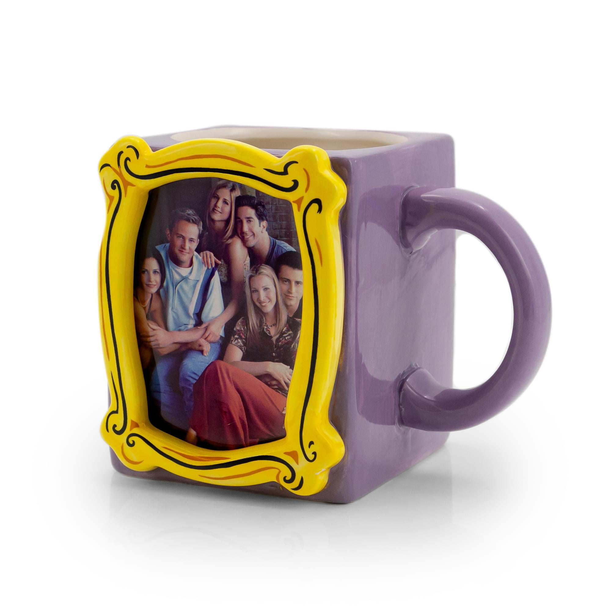 Friends Frame Purple Ceramic 3D Sculpted Mug, 20 Ounces