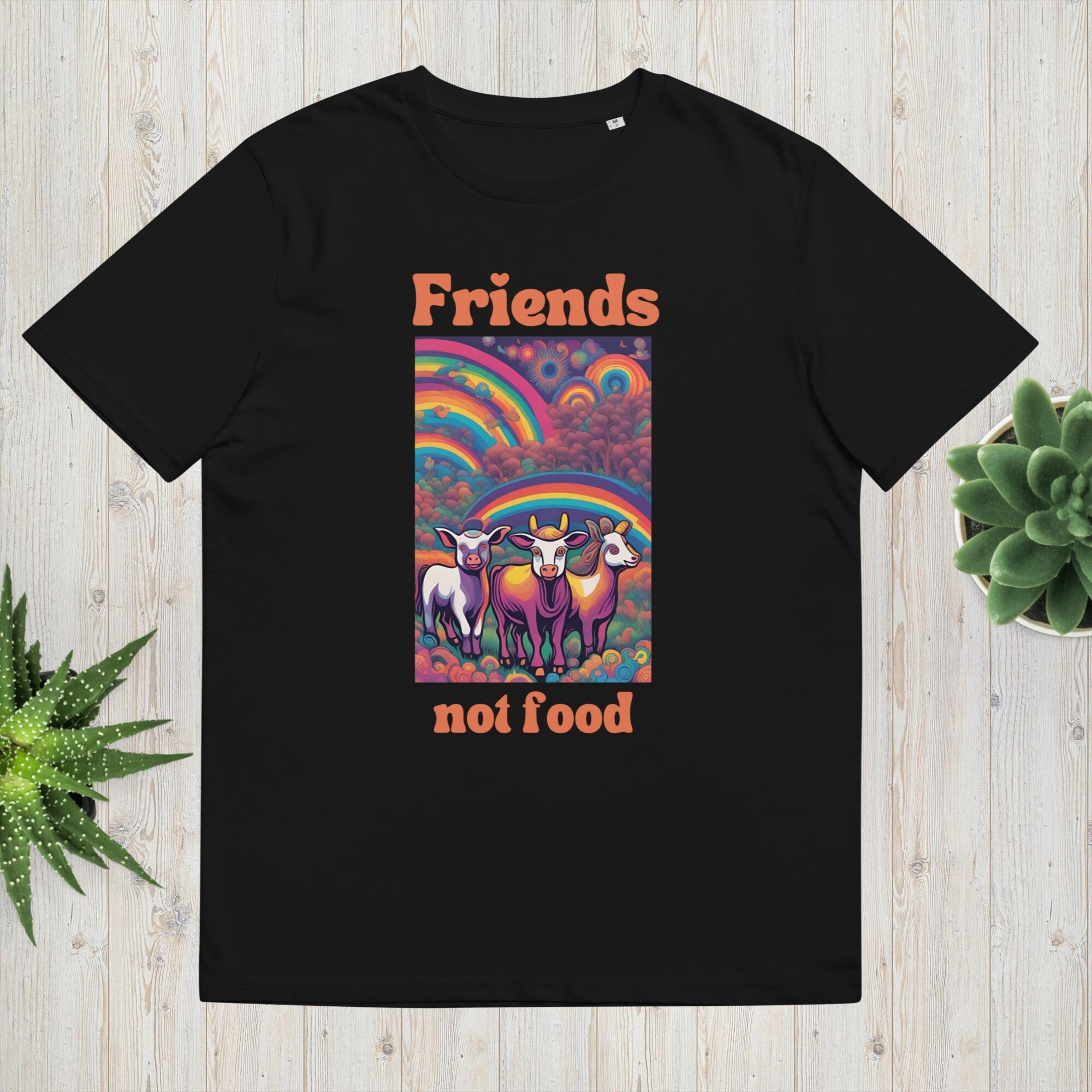 Iprints Animals Are Friends Not Food Vegan Vegetarian Sweat à Capuche Unisexe X-Small
