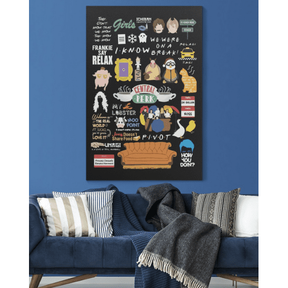 Friends quotes poster 24 x 36 Inch Poster