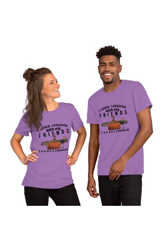 Friends thanks for the Laughs Chandler - Unisex t-shirt (Heather Team Purple, M)