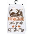 thumbnail image 1 of Friendsgiving Get Stuffed Kitchen Towel With Turkey Design And Glitter Accent, 1 of 1