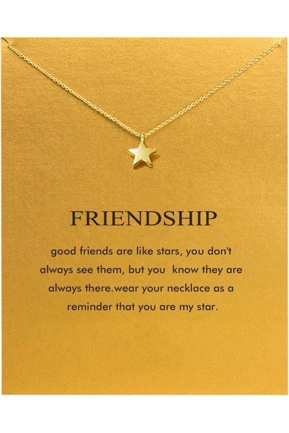 Friendship Anchor Compass Necklace Good Luck Elephant Pendant Chain Necklace With Message Card Gift Card[o1618]
