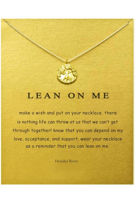 Friendship Anchor Compass Necklace Good Luck Elephant Pendant Chain Necklace With Message Card Gift Card[o1623]