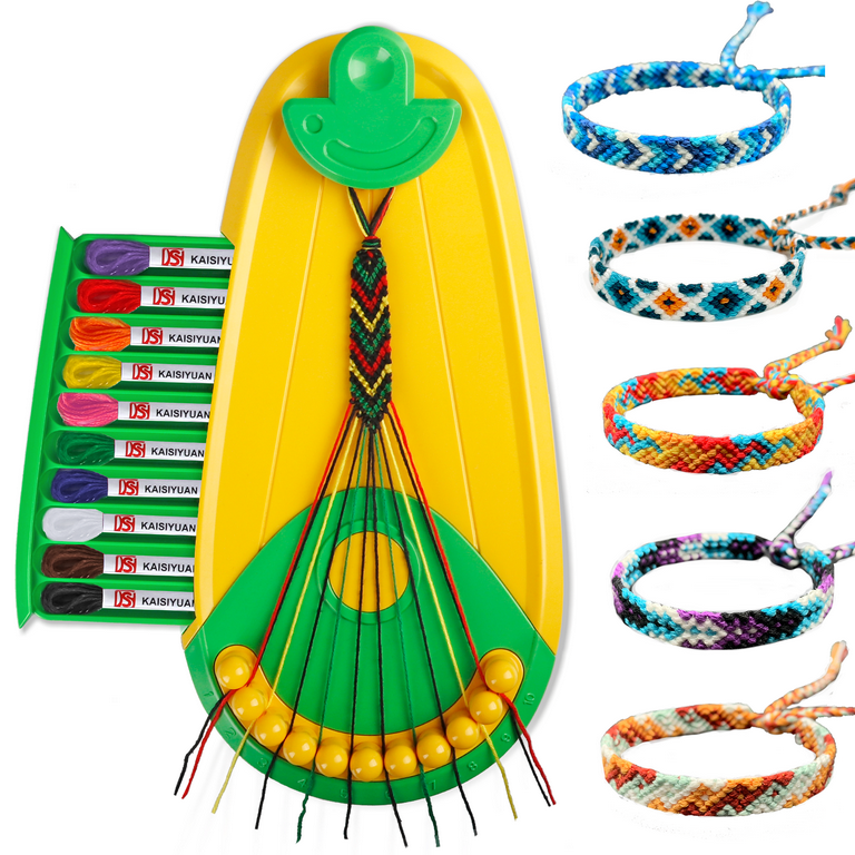 Iflove Friendship Bracelet Making Kit,Arts and Crafts for Kids Ages 8-12,DIY Bracelet Making Kit with 20 Pre-Cut Threads,Birthday Gifts for Girl Aged 6 7 8 9