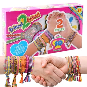 Friendship Bracelet Making Kit For Girls Birthday Gift,DIY Beaded Luck Rope Travel Activity Kit