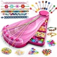 thumbnail image 1 of Friendship Bracelet Making Kit for Girls Age - with Beads & Threads - Arts and Crafts for Jewelry Making Kit - Christmas Birthday Gifts - Easy Bracelet Maker, 1 of 9