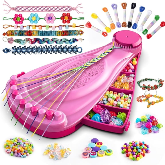 Friendship Bracelet Making Kit for Girls Age 8-12 with 422 Beads & 20 Threads - Arts and Crafts for Kids Jewelry Making Kit - Christmas Birthday Gifts - Easy Bracelet Maker