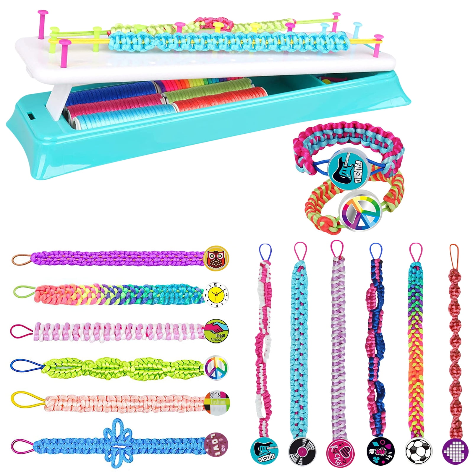 DDAI Arts and Crafts for Kids Age 8-12 Friendship Bracelet Making Kit for Girls - Best Birthday Gifts Ideas for Girl 7 9 10 1