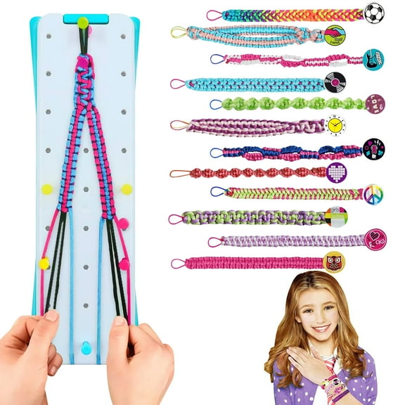 Somnr Friendship Bracelet Making Kit, Girls DIY Craft Kits Toys Cool Arts and Crafts Toys for Teen Girls Travel Activity Set Gifts for Age 6+ Year Old Girls