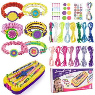 DIY Arts and Crafts Toys for Girls, Kids Jewelry Making Kit for 6 7 8 9 10  11 12 Year Old, Friendship Bracelet Making Kit Toys Birthday Christmas  Gifts 