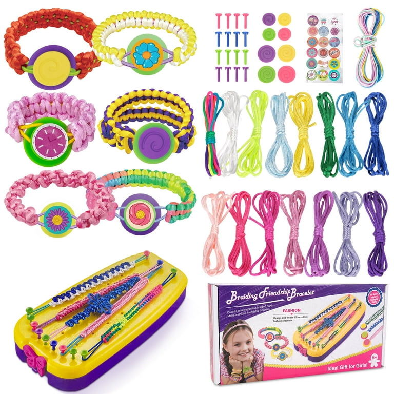 Qurhafoo Friendship Bracelet String Maker kit, Arts and Crafts for Girls  Ages 8-12 Year Old, Jewelry Making Kit Toys for Kids Birthday DIY Present