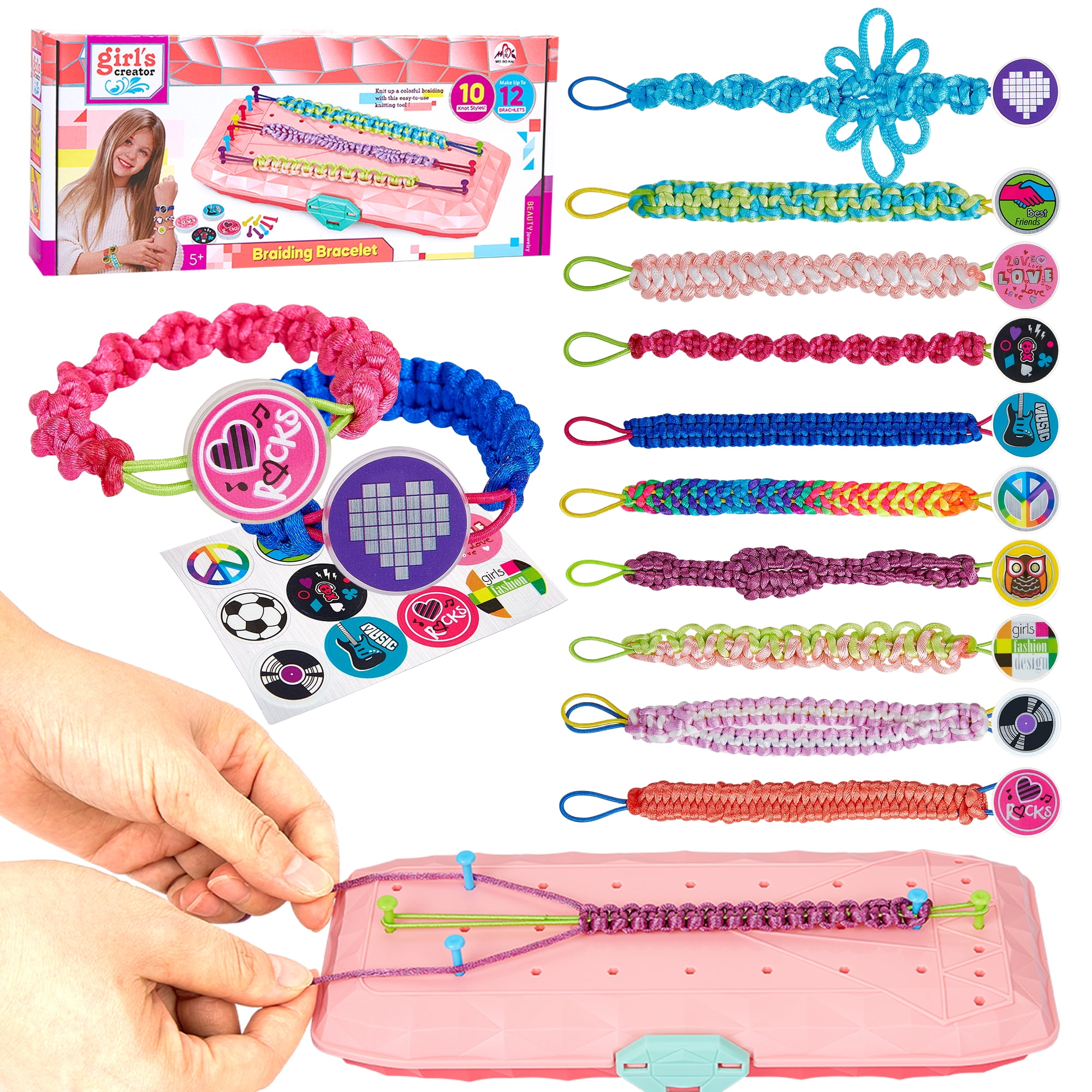Friendship Bracelet Making Kit Toys, Ages 7 8 9 10 11 12 Year Old Girls