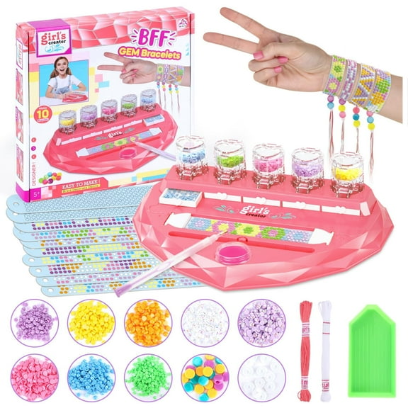 Friendship Bracelet Making Kits for Girl Toys Age 6 7 8 9 10 Girls Gifts Kids Presents for 6-12 Year Old Girls Arts and Craft Kits for Kids Age 6-12 Birthday Gift for 6 7 8 9 10 11 Year Old Girls