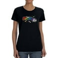 thumbnail image 1 of Friendship Day Colorful Text Shaped T-Shirt Women -Image by Shutterstock, Female Small, 1 of 4