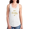 thumbnail image 1 of Friendship Day Gold Glitter Racerback Tank Women -Image by Shutterstock, Female Medium, 1 of 4